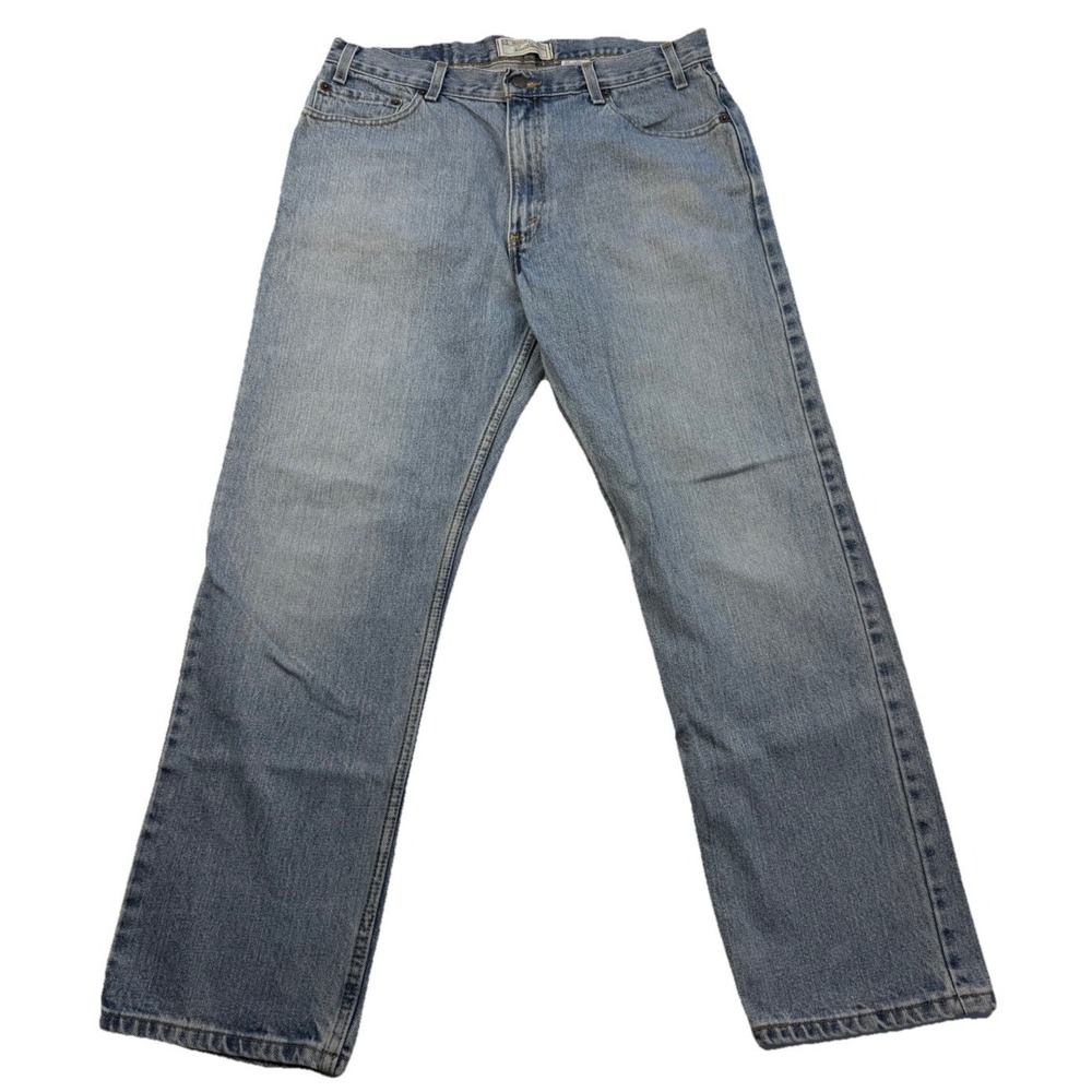 VINTAGE Y2K Levis Strauss Signature Jeans 36x30 Light Blue Relaxed Fit Denim